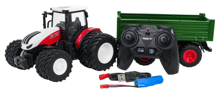 Crveni R/c Traktor Sa Zelenom Poluprikolicom 2