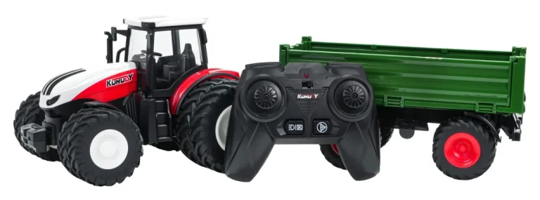 Crveni R/c Traktor Sa Zelenom Poluprikolicom 4