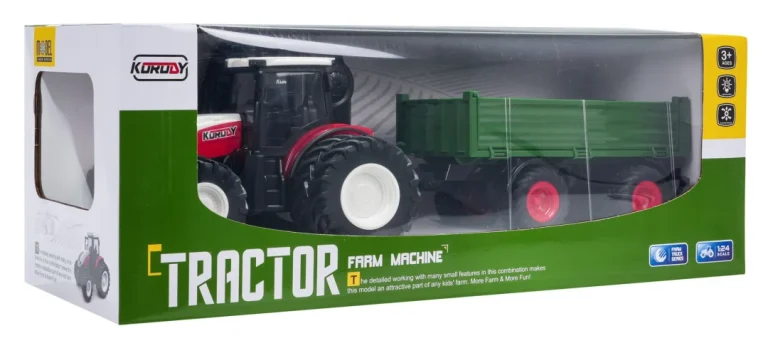 Crveni R/c Traktor Sa Zelenom Poluprikolicom 9