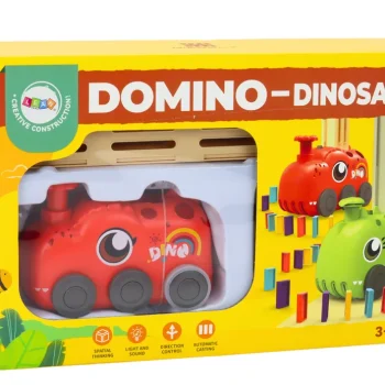 Crveni Automobil S Dinosaurusom Set Domina U 4 Boje 5
