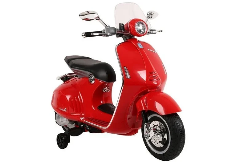 Crveni Električni Skuter Vespa Gts 300 Motor Na Akumulator 1