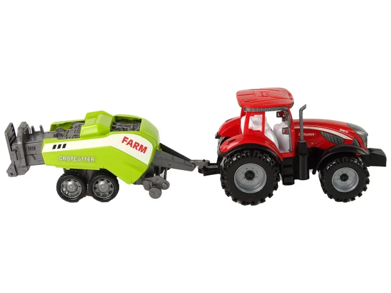 Crveni Poljoprivredni Traktor Sa Zelenim Pogonom Trenja Sijačice 5
