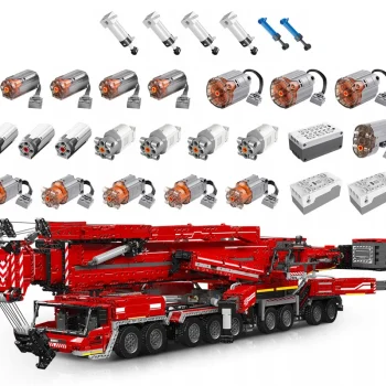 Crveni Set Kockica Dizalica 8506 Dijelova 14+ 2