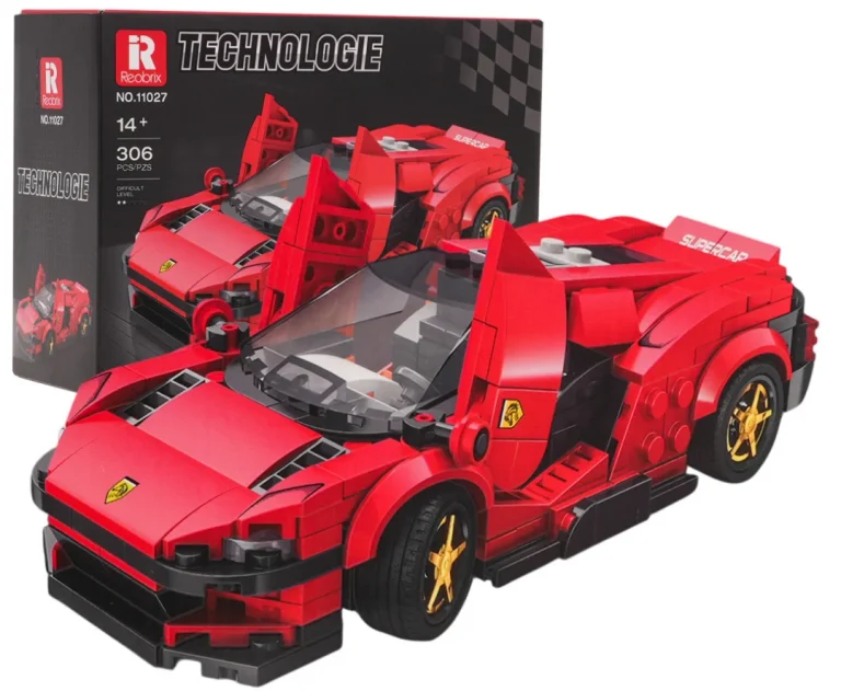 Crveni Sportski Automobil Set Od 306 Kockica 1