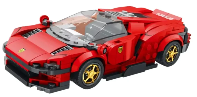 Crveni Sportski Automobil Set Od 306 Kockica 4
