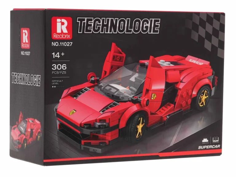 Crveni Sportski Automobil Set Od 306 Kockica 6