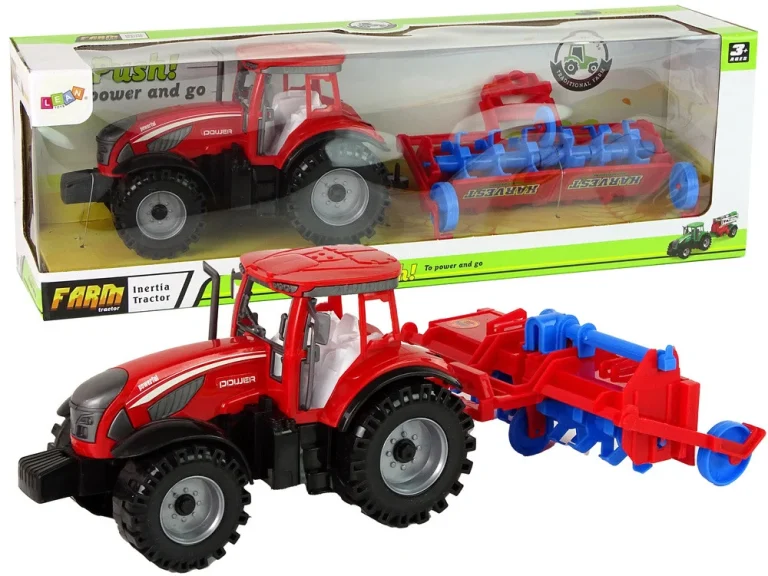 Crveni Traktor S Frikcionim Pogonom Pluga 1