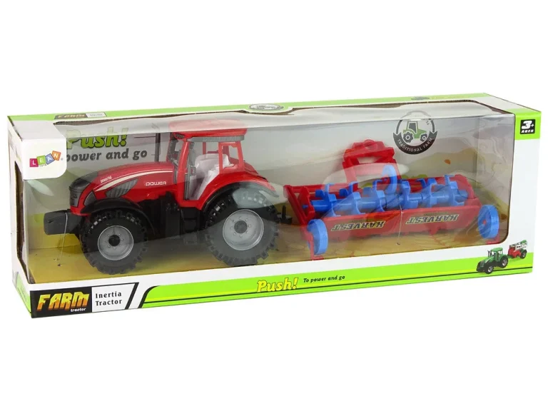 Crveni Traktor S Frikcionim Pogonom Pluga 8