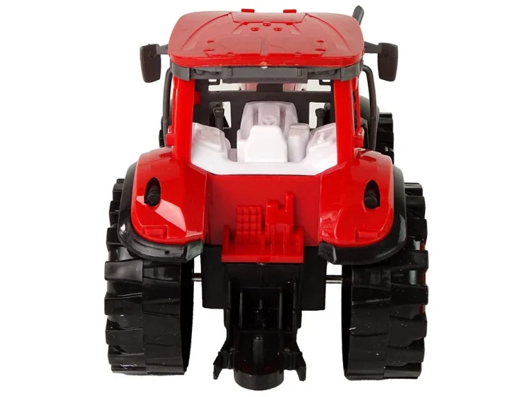 Crveni Traktor S Narančastim Pogonom Kultivatora 5