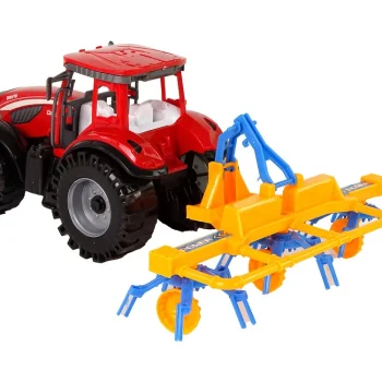 Crveni Traktor S Pogonom Trenja Grablja 3