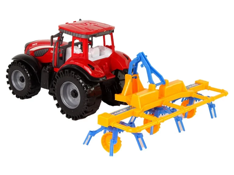 Crveni Traktor S Pogonom Trenja Grablja 3