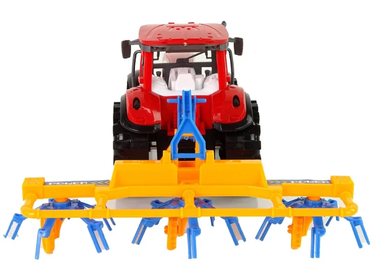 Crveni Traktor S Pogonom Trenja Grablja 4
