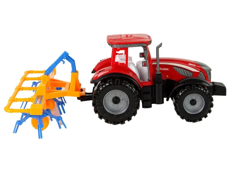 Crveni Traktor S Pogonom Trenja Grablja 5