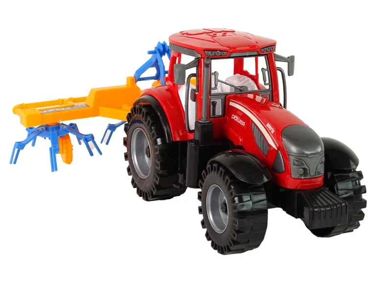 Crveni Traktor S Pogonom Trenja Grablja 6