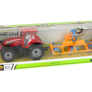 Crveni Traktor S Pogonom Trenja Grablja 7