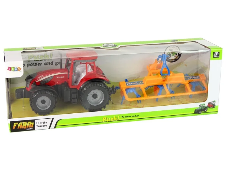 Crveni Traktor S Pogonom Trenja Grablja 7