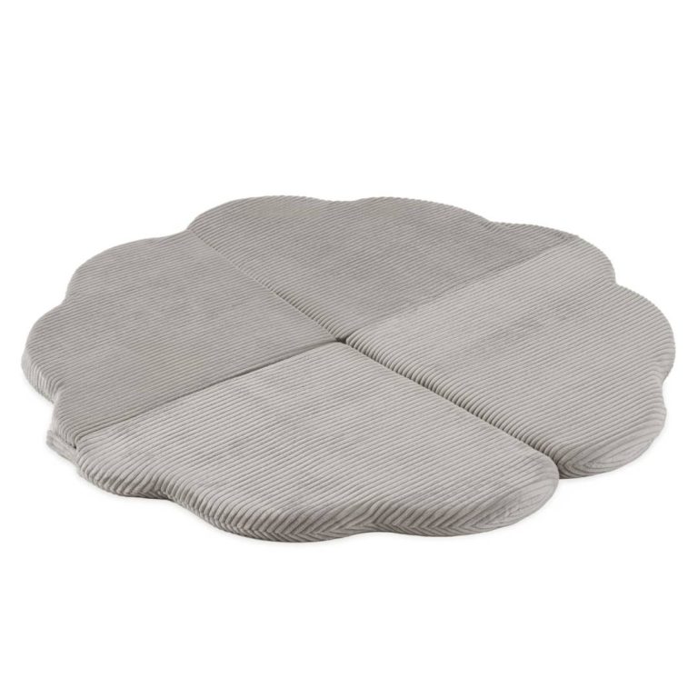 Cvjetna Podloga Plush Nest, 115x115x5cm, Bež, Vrhunski Kord, Pahuljasti Cvijet 1