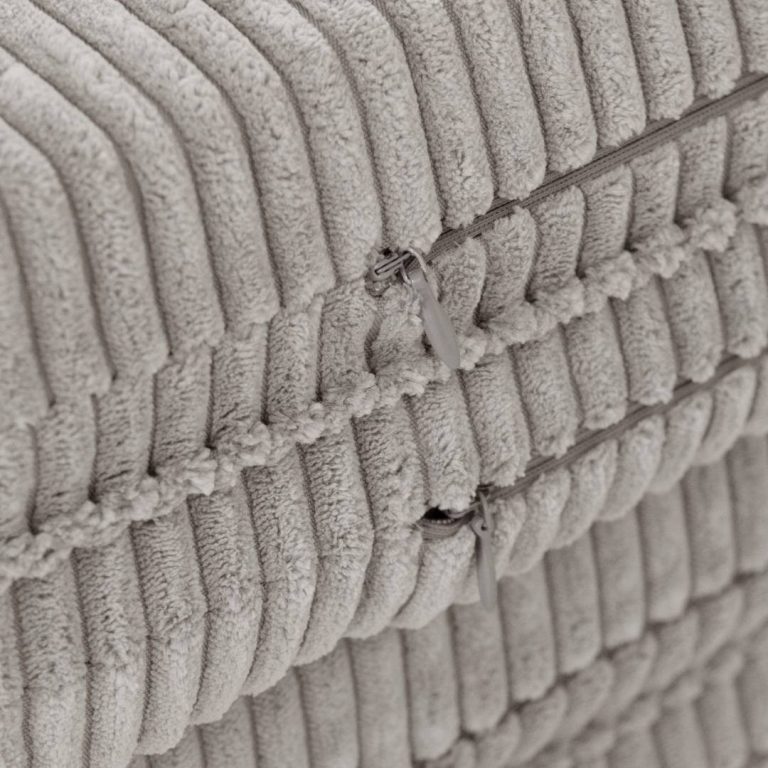 Cvjetna Podloga Plush Nest, 115x115x5cm, Bež, Vrhunski Kord, Pahuljasti Cvijet 8