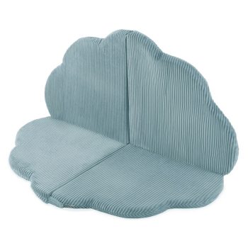 Cvjetna Podloga Plush Nest, 115x115x5cm, Plava, Vrhunski Kord, Pahuljasti Cvijet 3