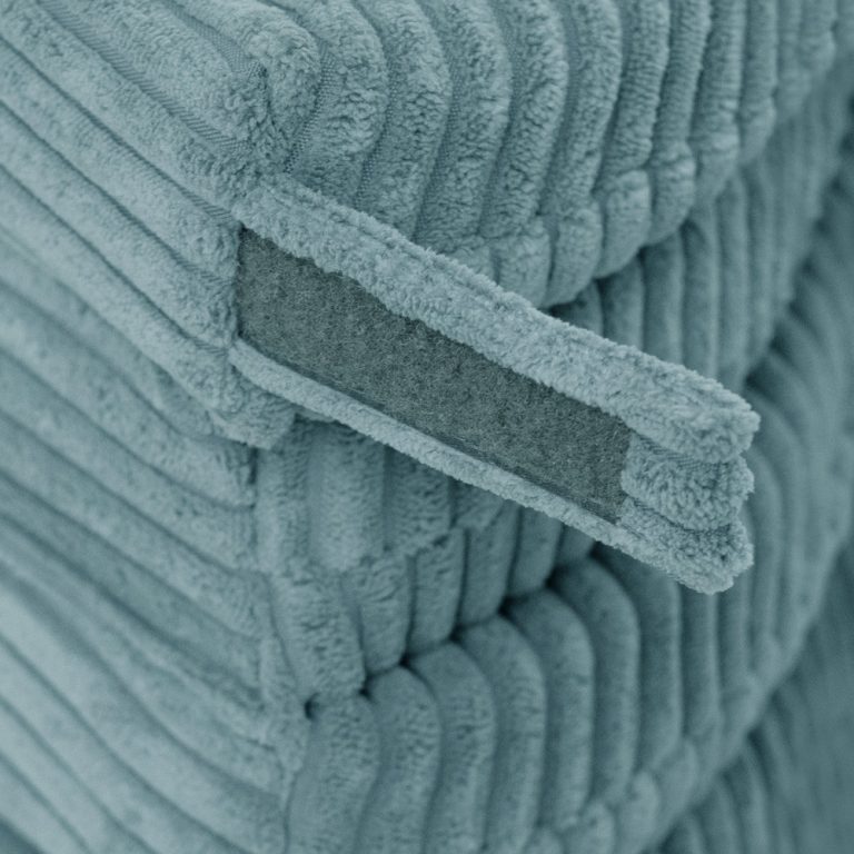 Cvjetna Podloga Plush Nest, 115x115x5cm, Plava, Vrhunski Kord, Pahuljasti Cvijet 9