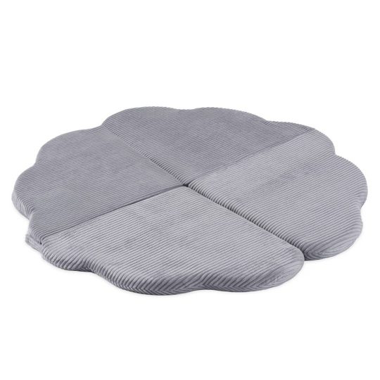 Cvjetna Podloga Plush Nest, 115x115x5cm, Siva, Vrhunski Kord, Pahuljasti Cvijet 1