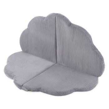 Cvjetna Podloga Plush Nest, 115x115x5cm, Siva, Vrhunski Kord, Pahuljasti Cvijet 3