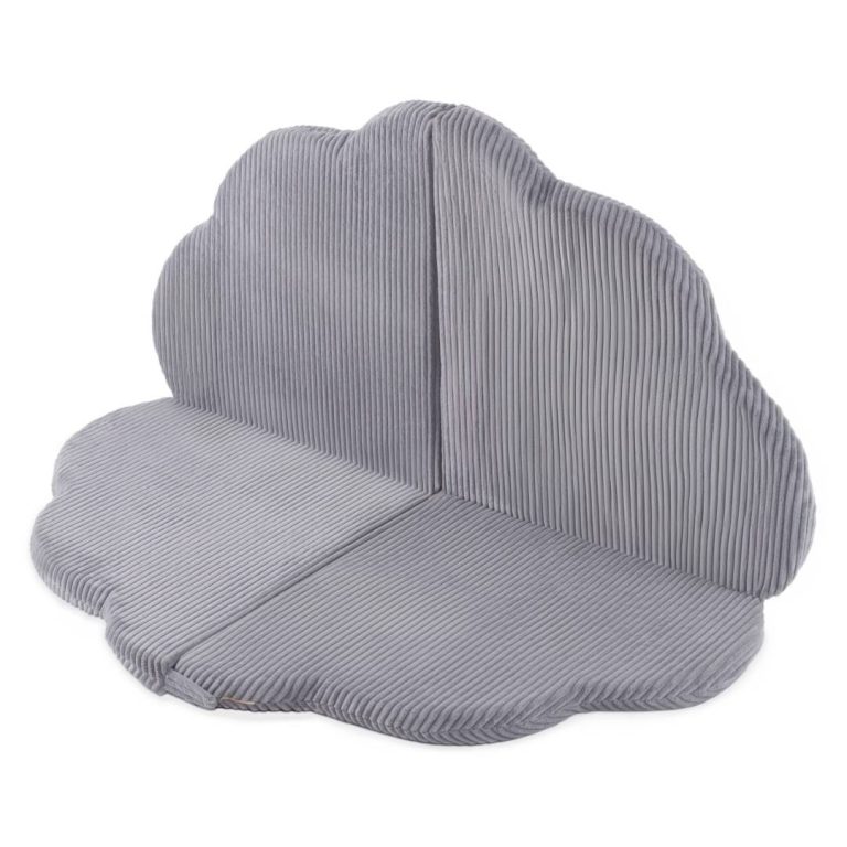 Cvjetna Podloga Plush Nest, 115x115x5cm, Siva, Vrhunski Kord, Pahuljasti Cvijet 3