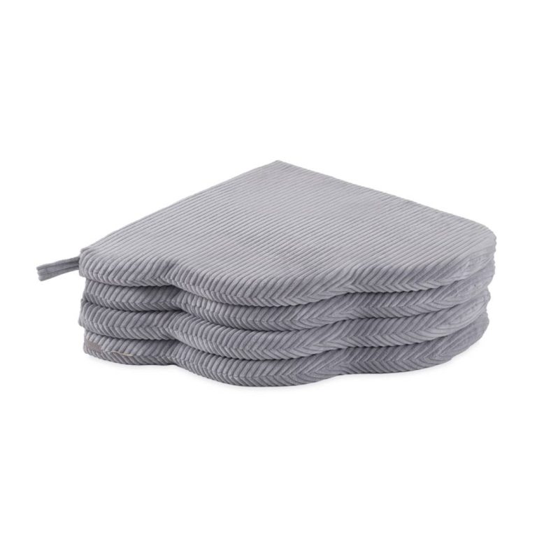 Cvjetna Podloga Plush Nest, 115x115x5cm, Siva, Vrhunski Kord, Pahuljasti Cvijet 4