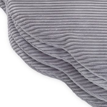 Cvjetna Podloga Plush Nest, 115x115x5cm, Siva, Vrhunski Kord, Pahuljasti Cvijet 7