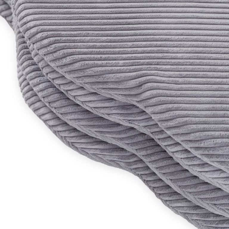 Cvjetna Podloga Plush Nest, 115x115x5cm, Siva, Vrhunski Kord, Pahuljasti Cvijet 7