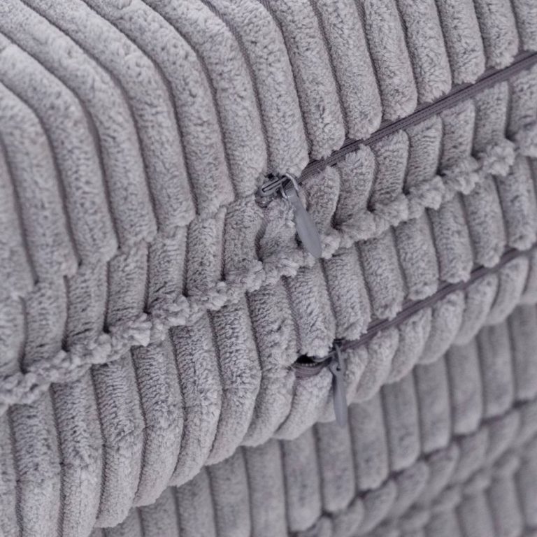 Cvjetna Podloga Plush Nest, 115x115x5cm, Siva, Vrhunski Kord, Pahuljasti Cvijet 8