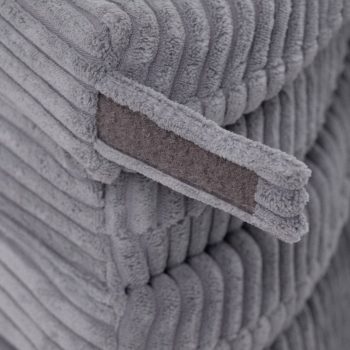 Cvjetna Podloga Plush Nest, 115x115x5cm, Siva, Vrhunski Kord, Pahuljasti Cvijet 9
