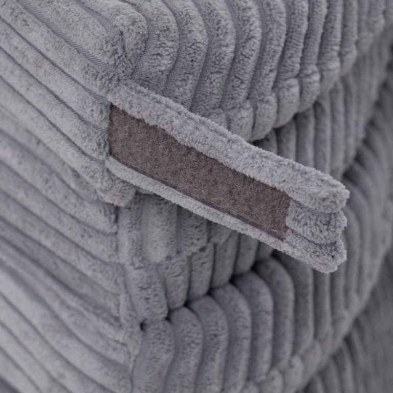 Cvjetna Podloga Plush Nest, 115x115x5cm, Siva, Vrhunski Kord, Pahuljasti Cvijet 9