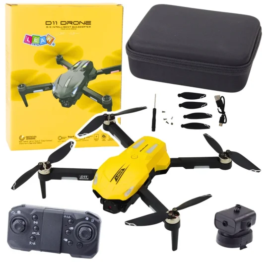 D11 Dron S Daljinskim Upravljačem, Hd Kamera, Wifi Upravljanje Gestama, žuta 1
