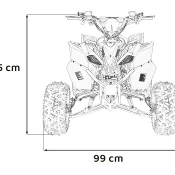 Desert Storm Lift Narančasti Benzinski Quad 2