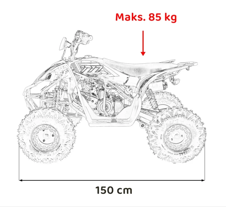 Desert Storm Lift Narančasti Benzinski Quad 3