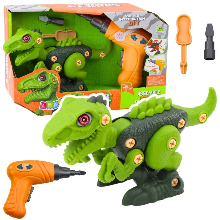 Diy Dinosaur Za Uvrtanje Sa Zelenom Bušilicom 1