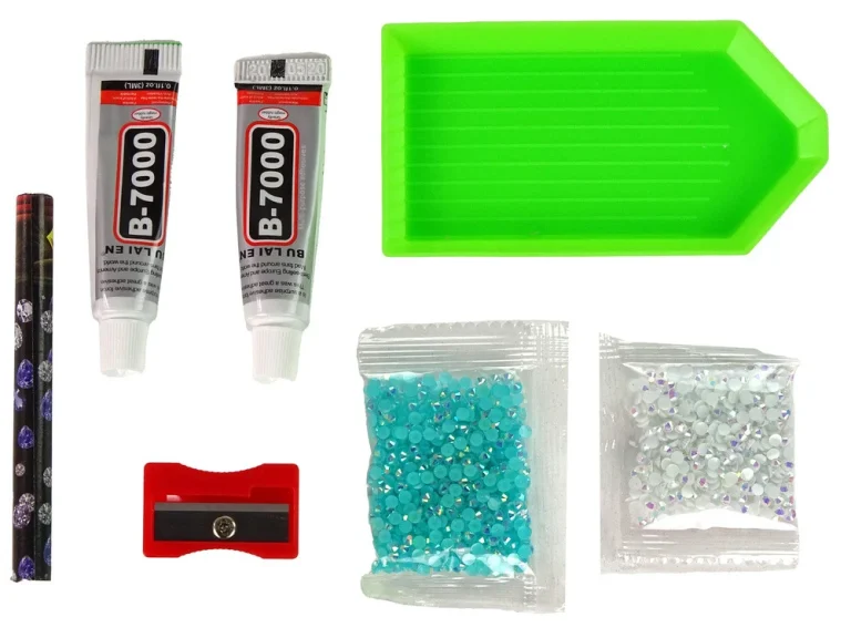 Diy Komplet Za 3d Privjesak Sobova, Plavi Kristali 2