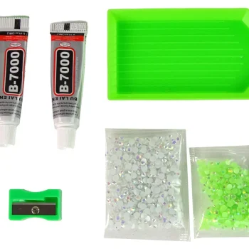 Diy Komplet Za Izradu 3d Privjeska, Bijeli Sob S Kristalima 3