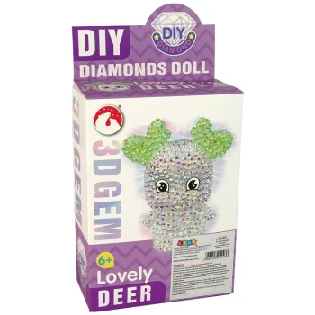 Diy Komplet Za Izradu 3d Privjeska, Bijeli Sob S Kristalima 4