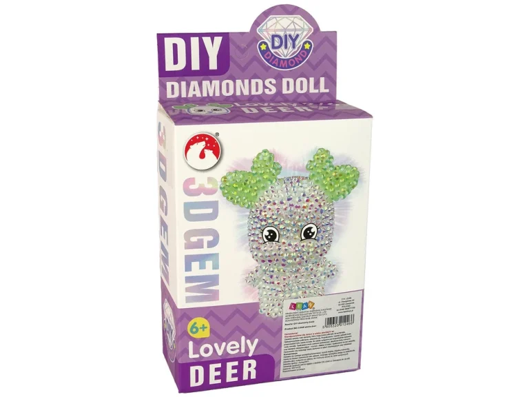 Diy Komplet Za Izradu 3d Privjeska, Bijeli Sob S Kristalima 4