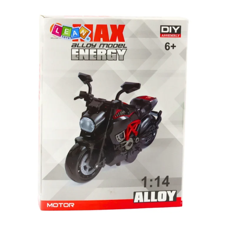 Diy Metalni Motocikl Za Sastavljanje 1:14, Plavi 4