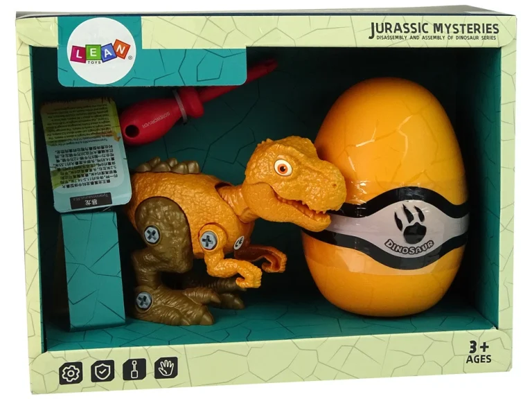 Diy Set T Rex S Jajetom I Odvijačem Narančasti 6