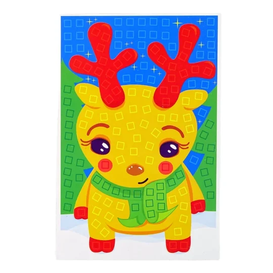 Diy Set Božićnog Mozaika S Motivima Sobova, 15 × 10 Cm 1
