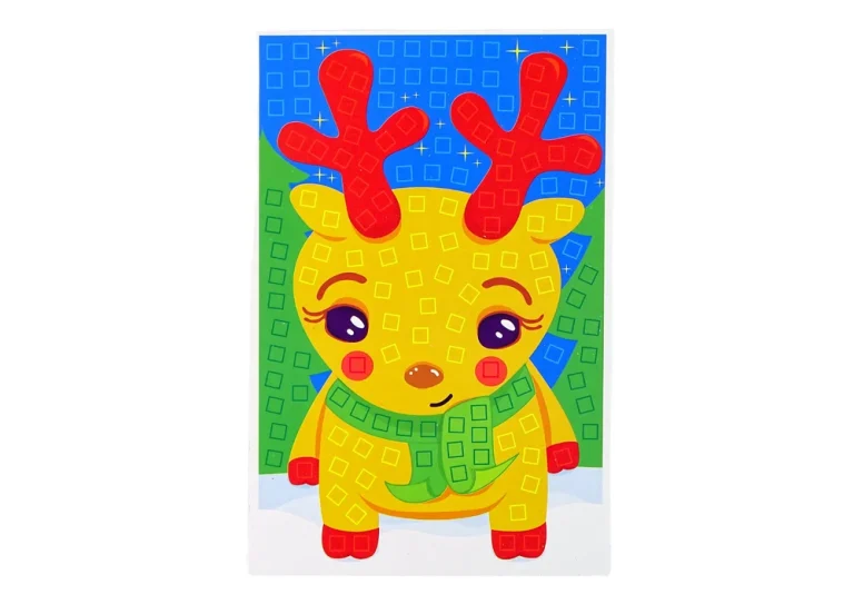 Diy Set Božićnog Mozaika S Motivima Sobova, 15 × 10 Cm 1