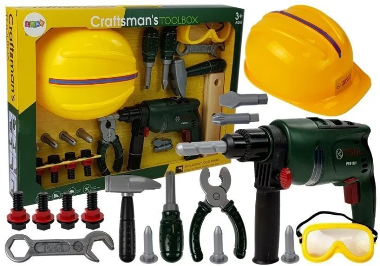 Diy Set Bušilica Na Baterije S Naočalama I Kacigom 1