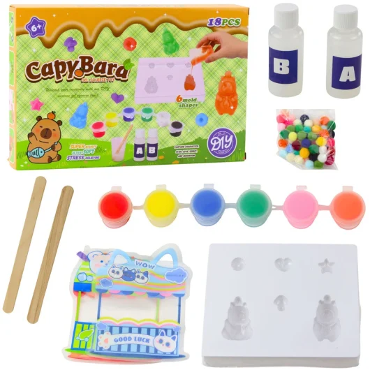 Diy Set Gel Figurica Kapibara, 18 Kom 1