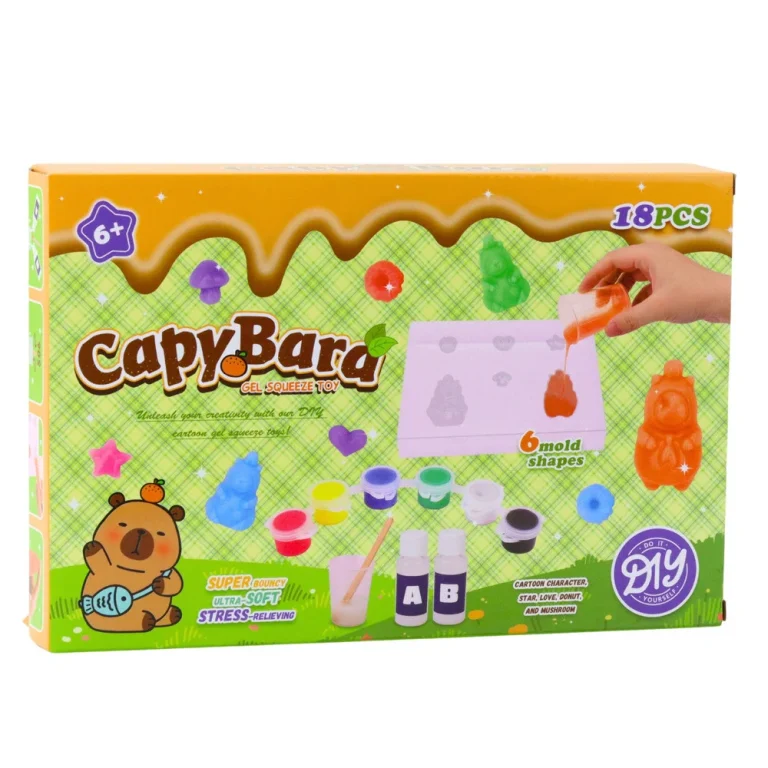 Diy Set Gel Figurica Kapibara, 18 Kom 6