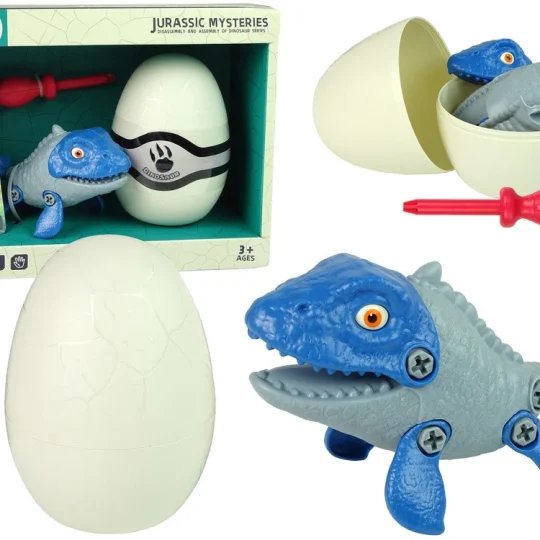 Diy Set Mozasaur S Jajetom I Odvijačem Plavi 1