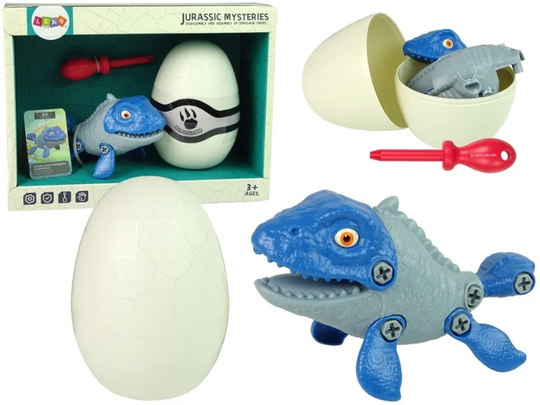 Diy Set Mozasaur S Jajetom I Odvijačem Plavi 1